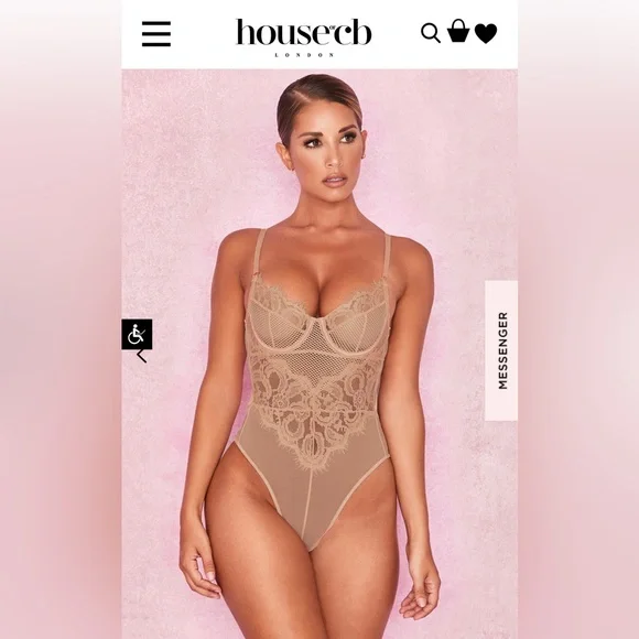 New House of CB Nadia Lace Bodysuit - Picture 4 of 7